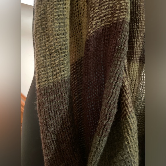 Plaid Colorblock Infinity Scarf - 100% Acrylic - Picture 3 of 4